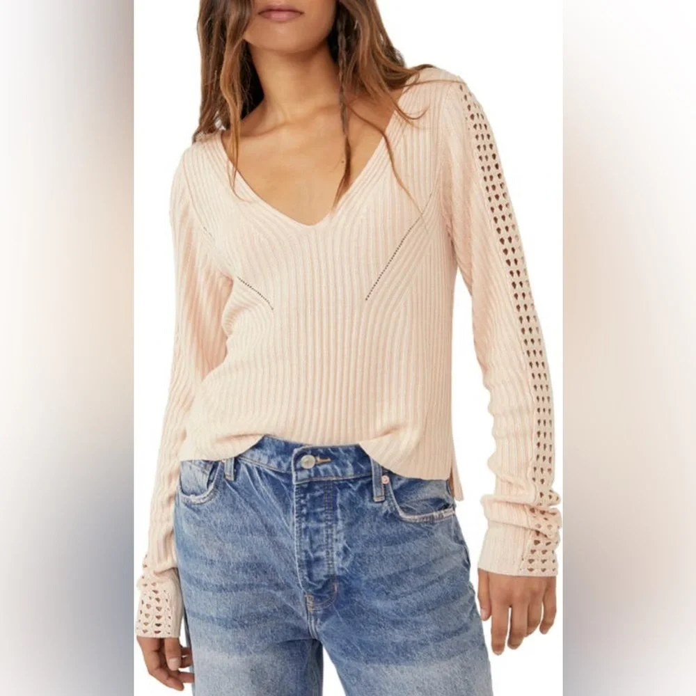 Free People Starlight Ribbed Tunic Sweater